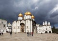 View of Moscow Kremlin Cathedral square, Moscow,