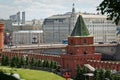 View from Moscow Kremlin with Kremlin Petrovskaya Tower on the right, Hotel Baltschug Kempinski Moscow in the background