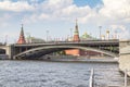 View of the Moscow Kremlin, Russia Royalty Free Stock Photo