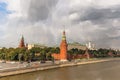 View of the Moscow Kremlin, Russia - Watercolor style Royalty Free Stock Photo