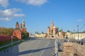 View on Moscow Kremlin and St. Basil`s Cathedral, Russia