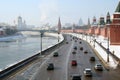 View at the Moscow in winter. Royalty Free Stock Photo