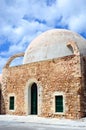 A view of the mosque from Chania old town Royalty Free Stock Photo