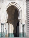 Beautiful Mosque Hassan II an architectural Masterpiece facing sunlight