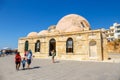 View of Mosque of the Janissaries or Giali Tzami Mosque in Chania on Crete, Greece