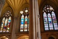 View of the most emblematic buildings and skyscrapers of Manhattan (New York). St. Patrick\'s Cathedral Royalty Free Stock Photo