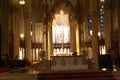 View of the most emblematic buildings and skyscrapers of Manhattan (New York). St. Patrick\'s Cathedral