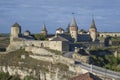View of the Most Zamkowy and Castle of Kamianets-Podilskyi in Western Ukraine