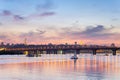 Dnipro river Paton bridge Kiev