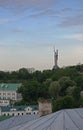 View of the Motherland Monument in Kiev Royalty Free Stock Photo