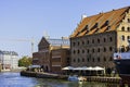 View of Motlawa river and architecture of Gdansk, Tricity, Pomerania, Poland