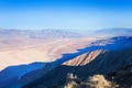 View from the mounain over Death Valley panorama Royalty Free Stock Photo