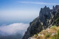 View from Mount Ai-Petri, Crimea. Beautiful nature of Crimea