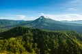 View of mount Batur (Gunung Batur) - active volcano in Bali Royalty Free Stock Photo