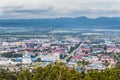 View from Mount Bolshevik to Victory Avenue, city and surroundings