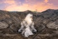 View into the Mount Bromo crater (Gunung Bromo) East Java, Indonesia