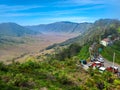View of Mount Bromo and Penanjakan taken from Cafe Bromo HILLSIDE Malang,