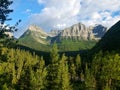 View of Mount Cannon from the Going to the Sun Road, Glacier National Park Royalty Free Stock Photo