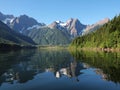 View  of Mount Cheam and the Cascades from Jones lake Royalty Free Stock Photo