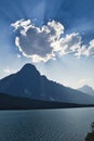 A view of Mount Chephren and Waterfowl lake.   Banff National Park AB Canada Royalty Free Stock Photo