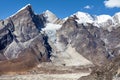 View of mount Cho Oyu from Kongmala pass Royalty Free Stock Photo