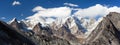 View of mount Cho Oyu, Nepal Himalayas mountains Royalty Free Stock Photo