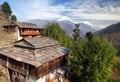 View of mount Dhaulagiri from Gorepani village Royalty Free Stock Photo