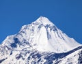 View of mount Dhaulagiri near Thorung La pass Royalty Free Stock Photo