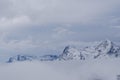 VIew of Mount Eiger and Monch from Schilthorn Station Royalty Free Stock Photo
