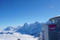 VIew of Mount Eiger and Monch from Schilthorn Station Royalty Free Stock Photo