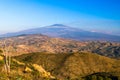 View of Mount Etna from Nebrodi Park in Sicily, Italy Royalty Free Stock Photo