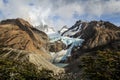 View on the Mount Fitzroy and Glacier Piedras Blancas, Southern Patagonian Ice Field, Argentina