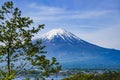 The view of Mount Fuji, Mount Fuji is located on HonshÃÂ«, is the highest volcano in Japan