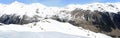 View at mount Gotthard over Airolo Royalty Free Stock Photo