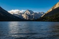 View of Mount Gould across Lake Josephine, Glacier National Park Royalty Free Stock Photo