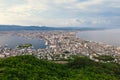 View from Mount Hakodate, Goryokaku Tower in Hokkaido, Japan