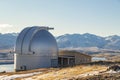 View of Mount John University Observatory, view of lake Alexandrina, Tekapo Lake in New Zealand Royalty Free Stock Photo