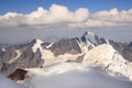 The view from Mount Kazbek (Georgia)