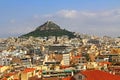 View of Mount Lycabettus and the City of Athens, Greece