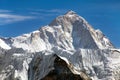 View of mount Makalu (8463 m) from Kongma La pass Royalty Free Stock Photo