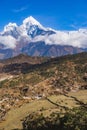 View from mount near Khunde Village, Nepal