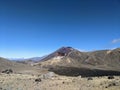 View on mount Ngauruhoe, Tongariro Crossing Royalty Free Stock Photo