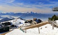 View of Mount Pilatus from the top of Mount Rigi, Swiss Alps. Switzerland, Europe. Royalty Free Stock Photo