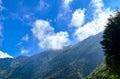 View from the Mount Prau climbing route, Java, Indonesia Royalty Free Stock Photo