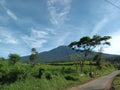 view of Mount Selamet, one of the highest mountains in Central Java, Indonesia Royalty Free Stock Photo