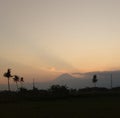 view of Mount Semeru in the afternoon