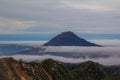 View from Mount Sibayak, Indonesia Royalty Free Stock Photo