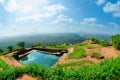 View from mount Sigiriya, Sri Lanka (Ceylon). Royalty Free Stock Photo