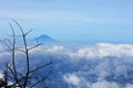 View of Mount Slamet from a distance Royalty Free Stock Photo