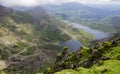 View from mount Snowdon Wales Royalty Free Stock Photo